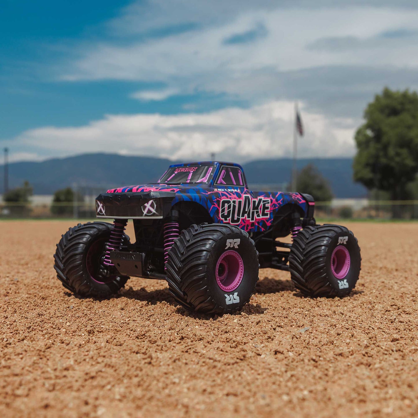 1/16 Quake Grom 4x4 RTR Brushed Monster Truck, Purple - Battery & Charger Included PREORDER