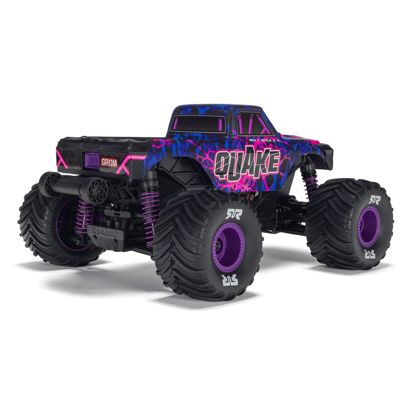 1/16 Quake Grom 4x4 RTR Brushed Monster Truck, Purple - Battery & Charger Included PREORDER