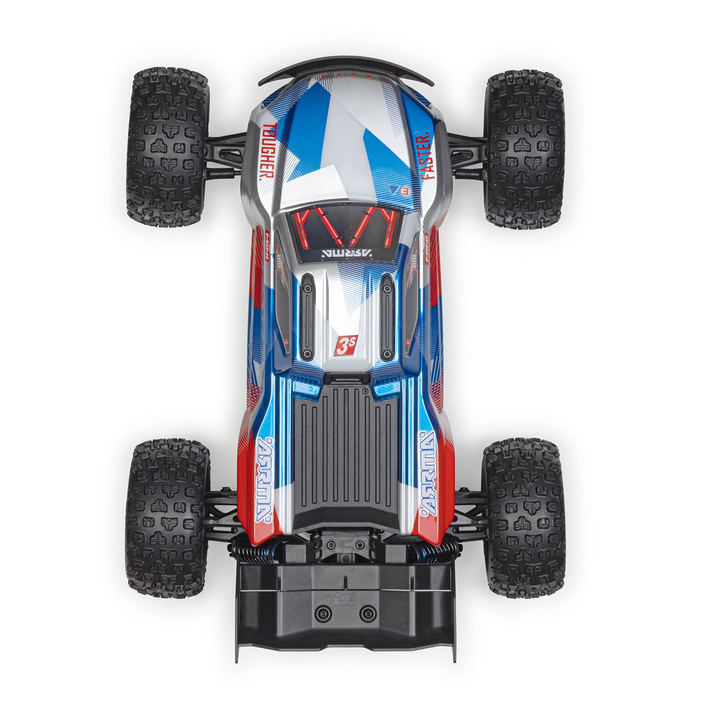 1/16 Mini KRATON 3S DSC 4X4 RTR Brushless Speed Truck - Red/Blue