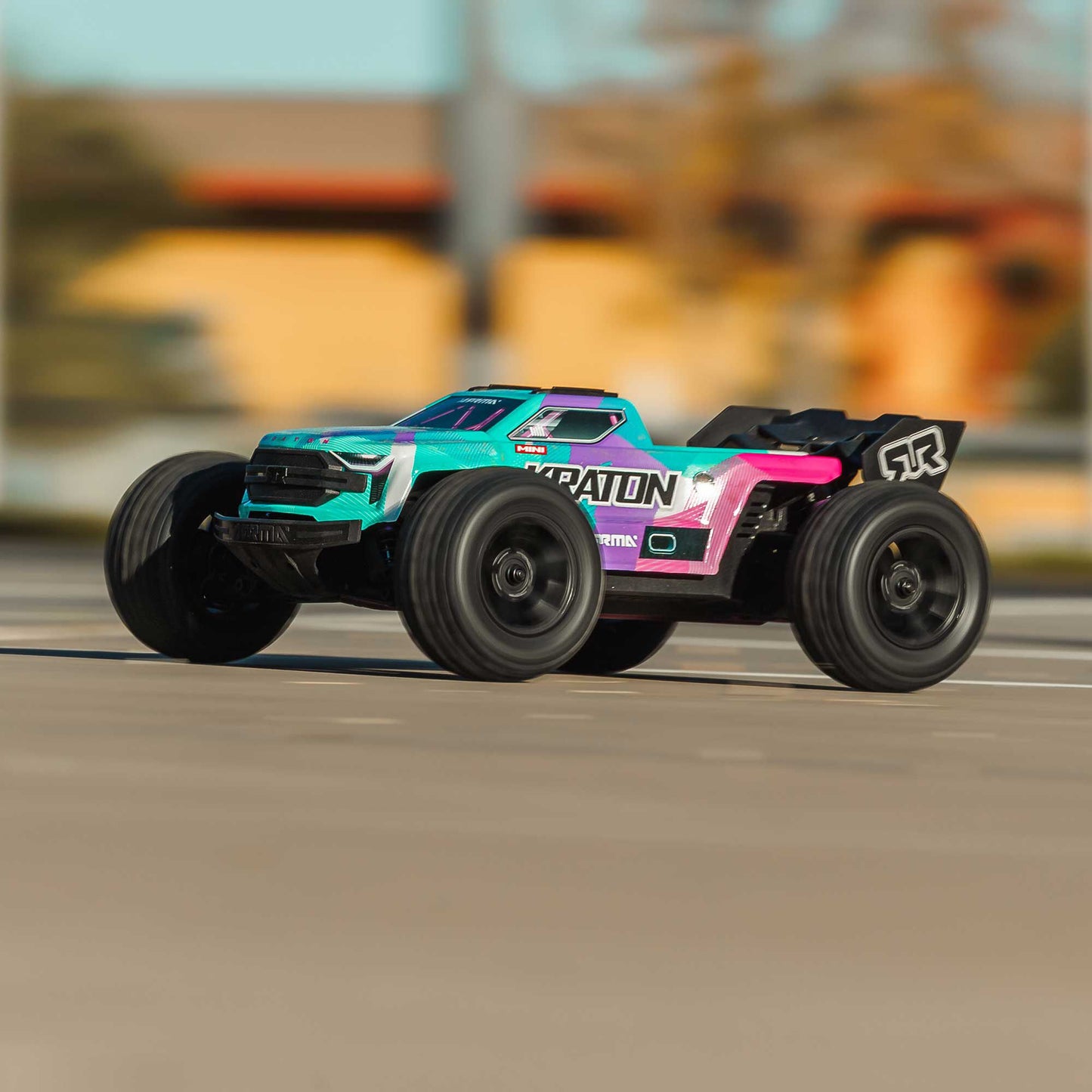1/16 Mini KRATON 3S DSC 4X4 RTR Brushless Speed Truck - Teal/Pink