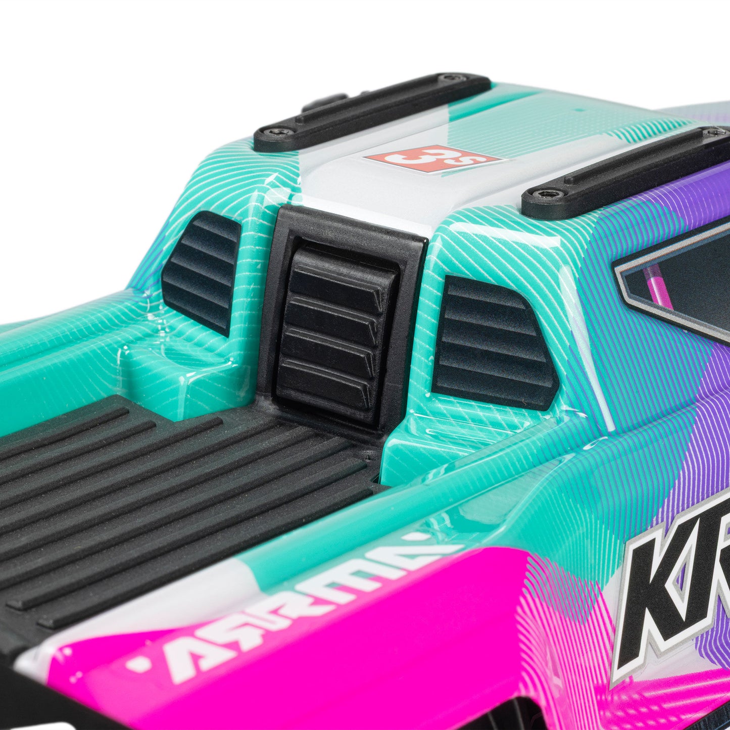 1/16 Mini KRATON 3S DSC 4X4 RTR Brushless Speed Truck - Teal/Pink