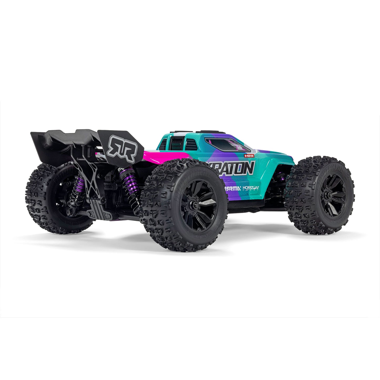 1/16 Mini KRATON 3S DSC 4X4 RTR Brushless Speed Truck - Teal/Pink