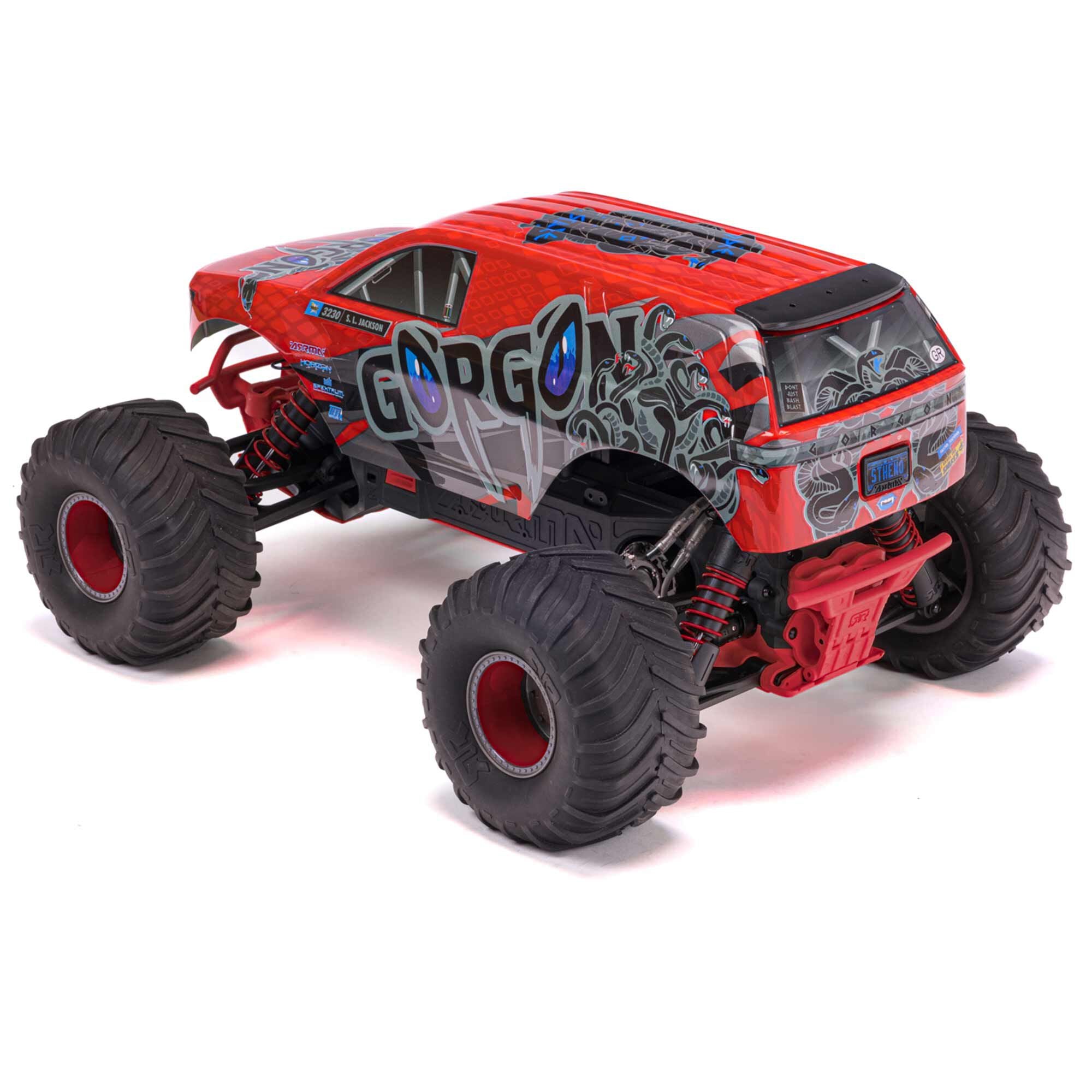 GORGON 4X2 Monster Truck RTR with Battery & Charger, Red – Chris's