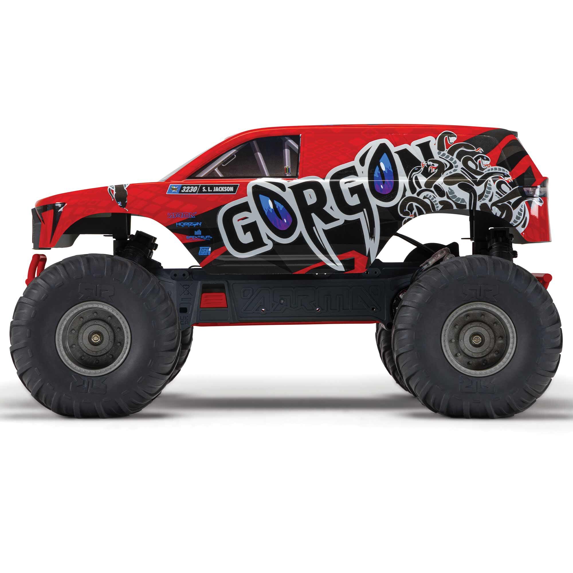 GORGON 4X2 Monster Truck RTR with Battery & Charger, Red – Chris's