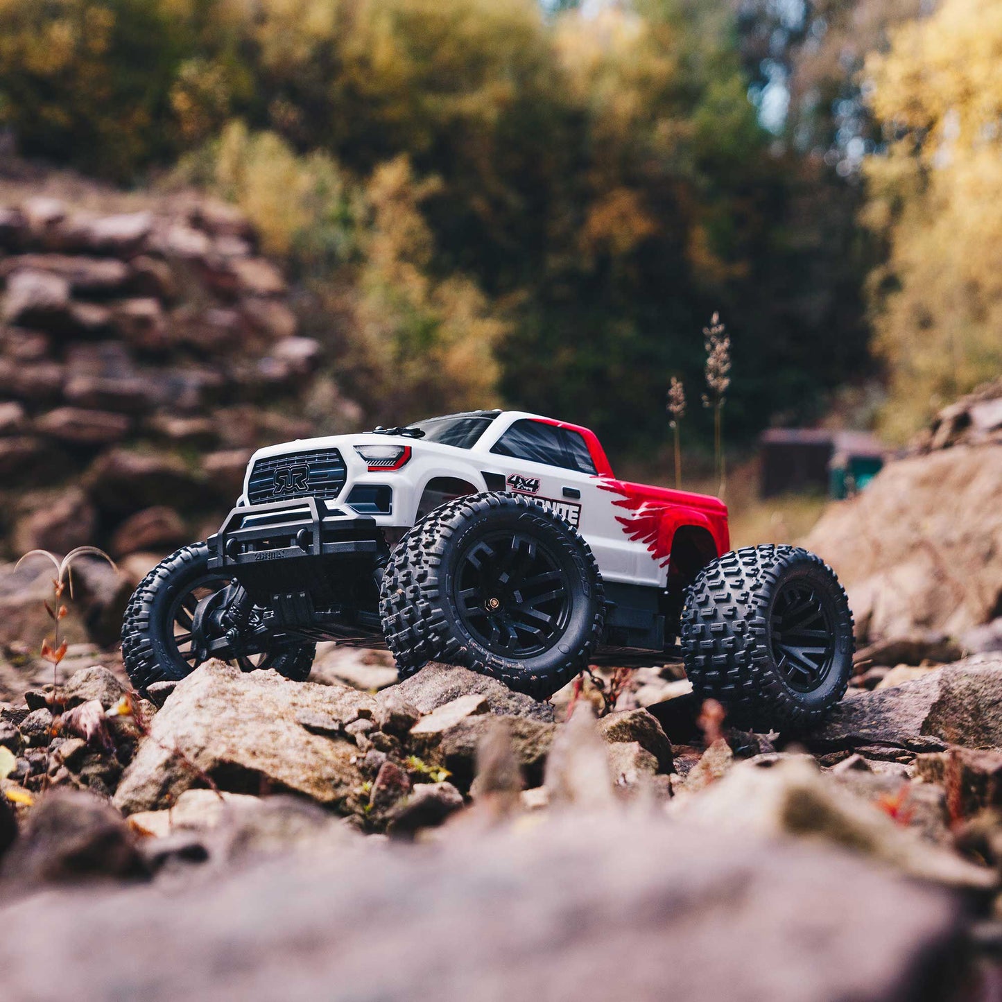 ARRMA GRANITE 4X4 BOOST MEGA 550 Brushed Monster Truck RTR, RED