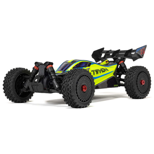 1/8 TYPHON 223S BLX Brushless 4X4 Buggy RTR with DSC, Yellow / Blue