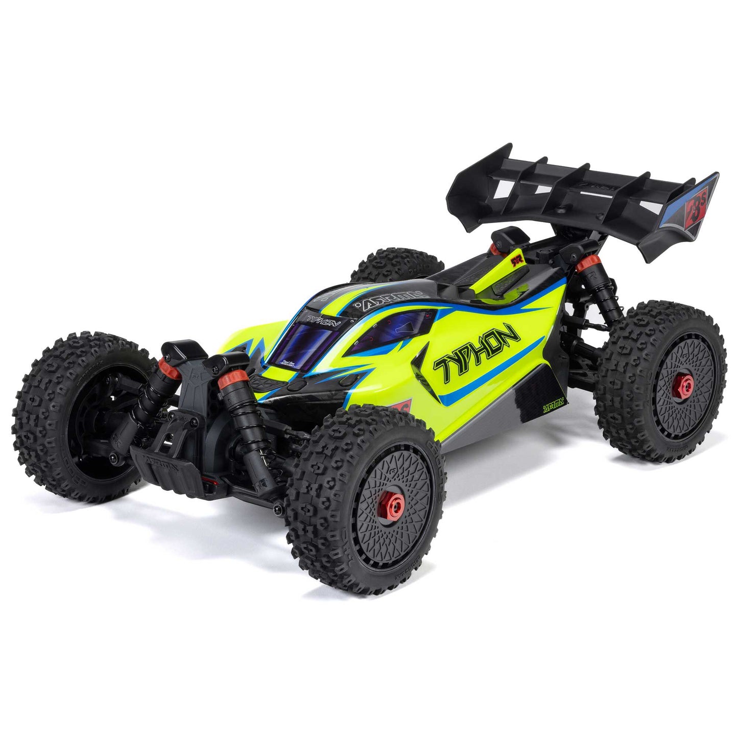 1/8 TYPHON 223S BLX Brushless 4X4 Buggy RTR with DSC, Yellow / Blue