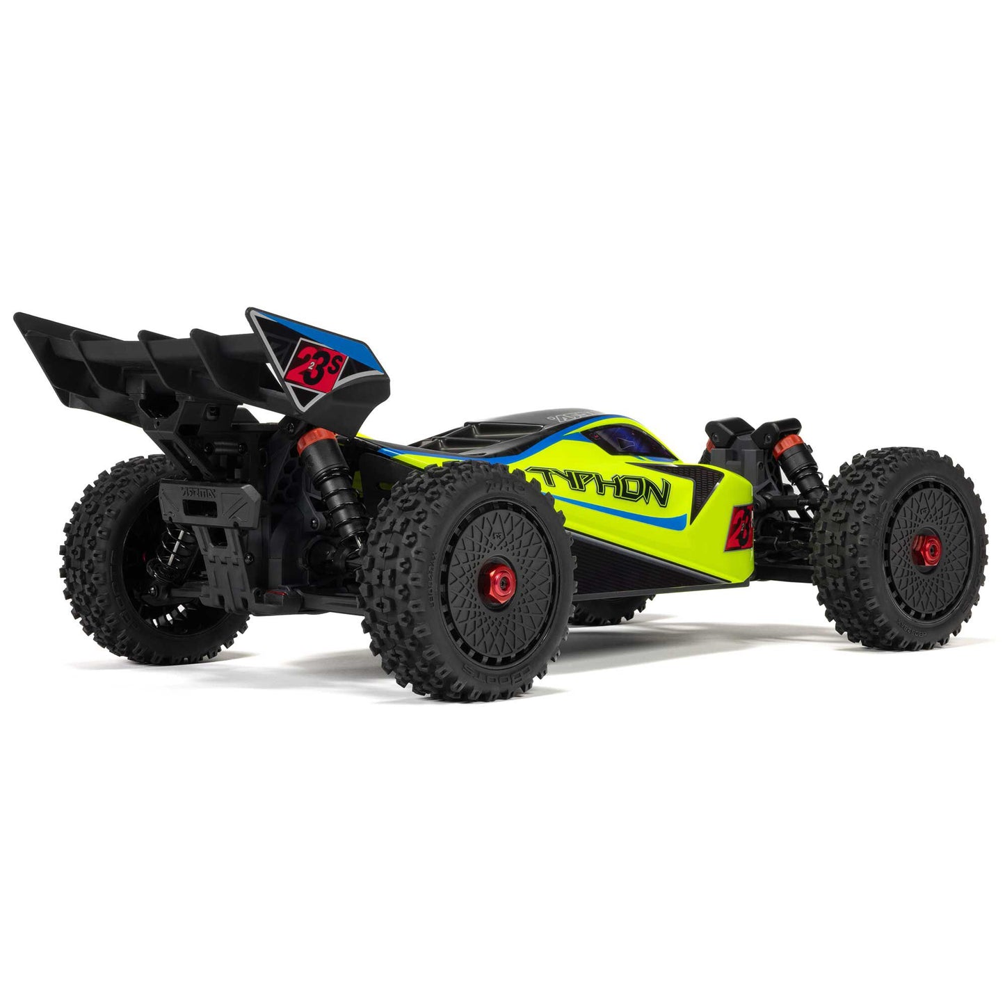 1/8 TYPHON 223S BLX Brushless 4X4 Buggy RTR with DSC, Yellow / Blue