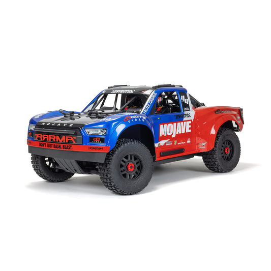 MOJAVE 4X4 4S BLX 1/8 Desert Truck RTR, BLUE/RED