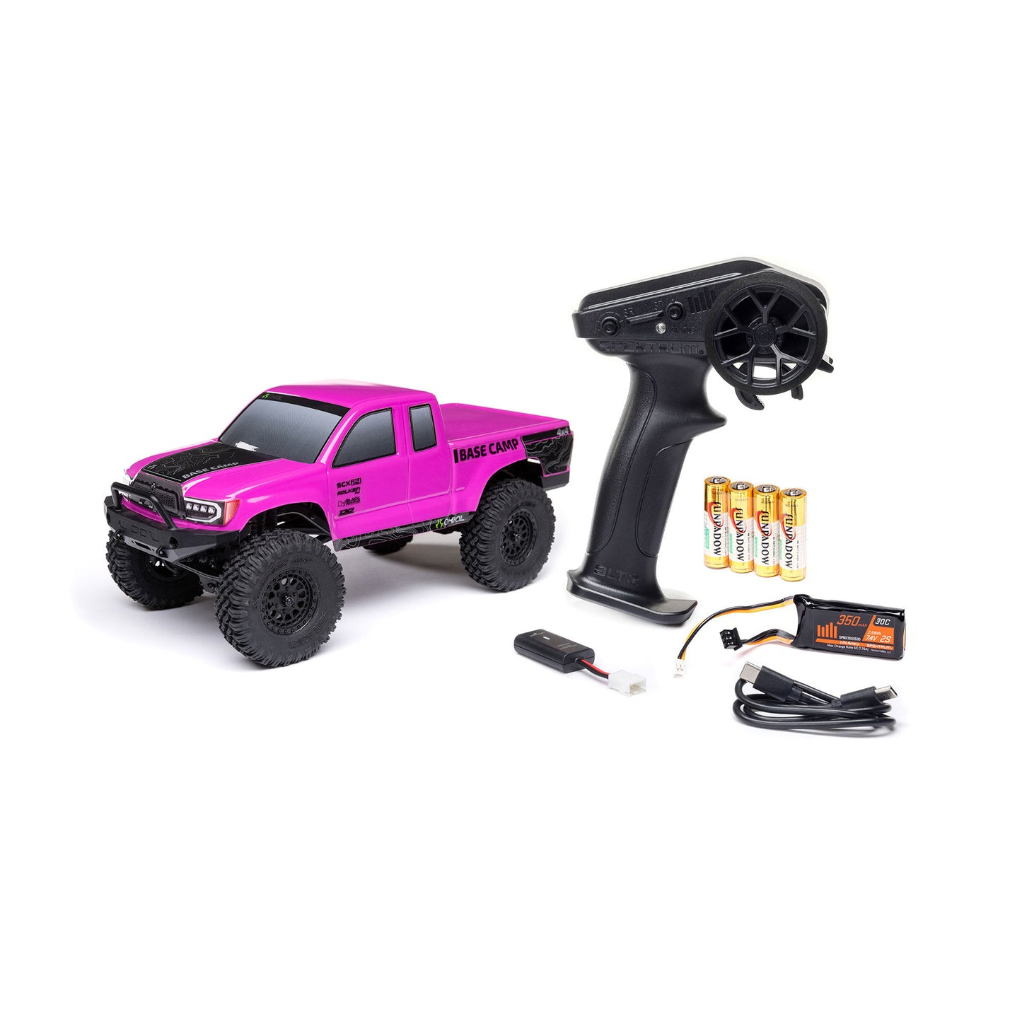 1/24 SCX24 Base Camp 4WD Crawler RTR - Pink