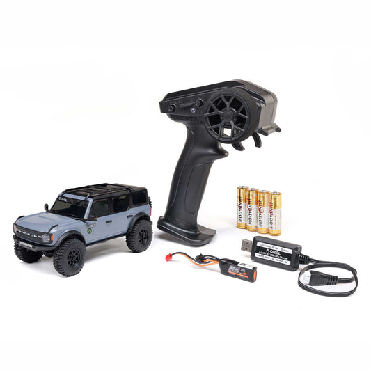 1/30 SCX30 Ford Bronco 4X4 RTR Brushed Rock Crawler - Gray  PREORDER