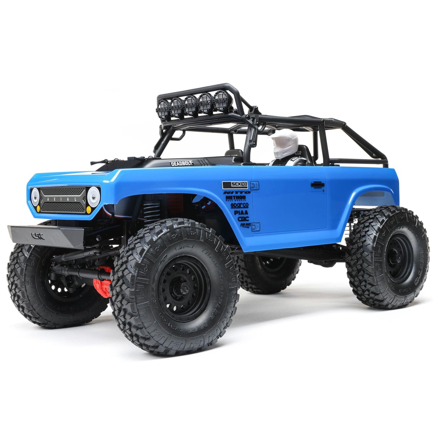 1/10 SCX10 II Deadbolt 4X4 Brushed RTR, Blue