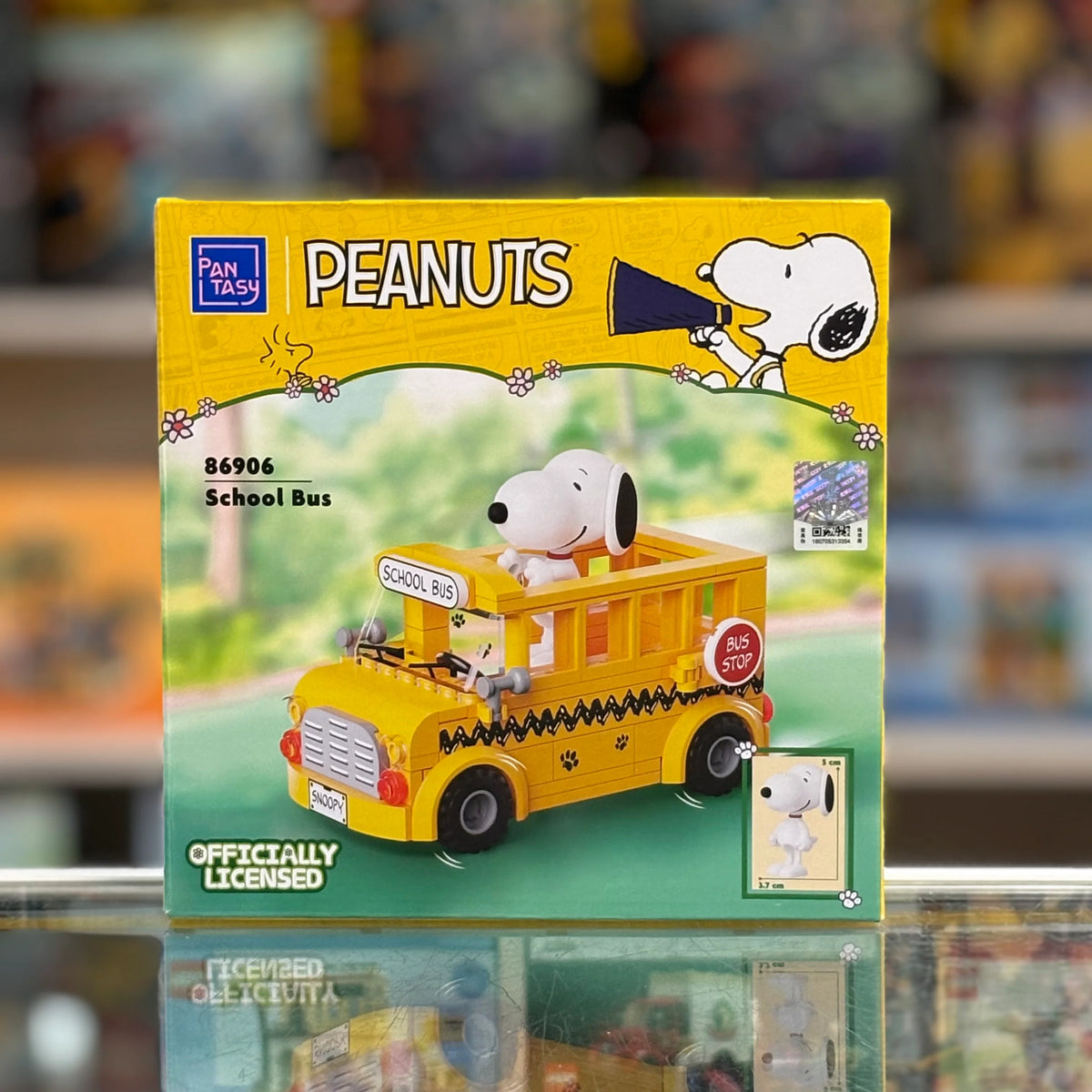 Snoopy Where We Go - School Bus - Building Brick Set