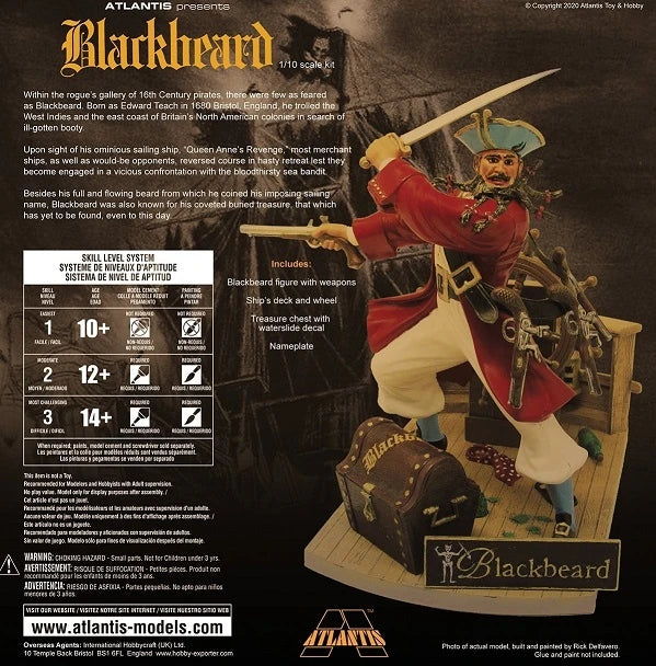 1/10 Blackbeard the Bloodthirsty Pirate Plastic Model Kit