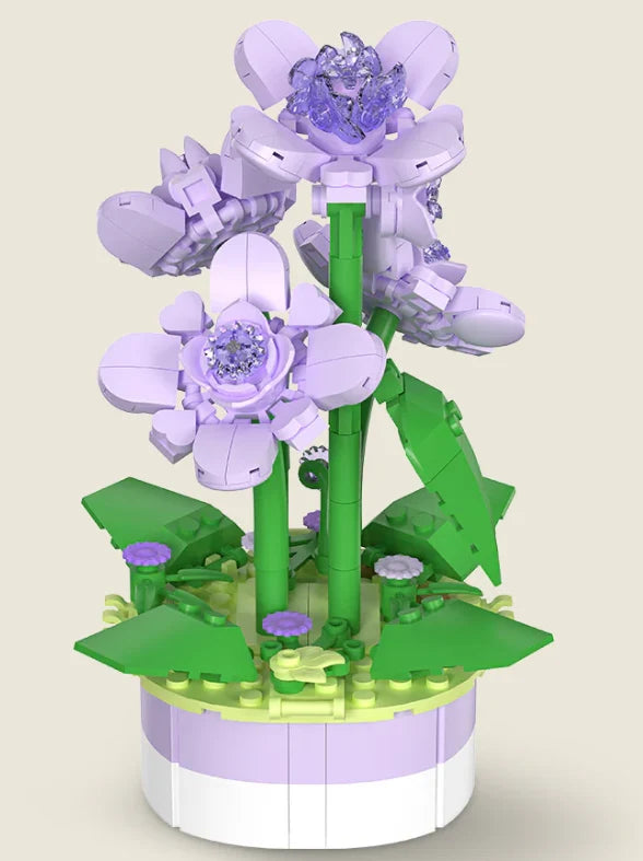 Potted Flower - Violet - Puzzle Pot