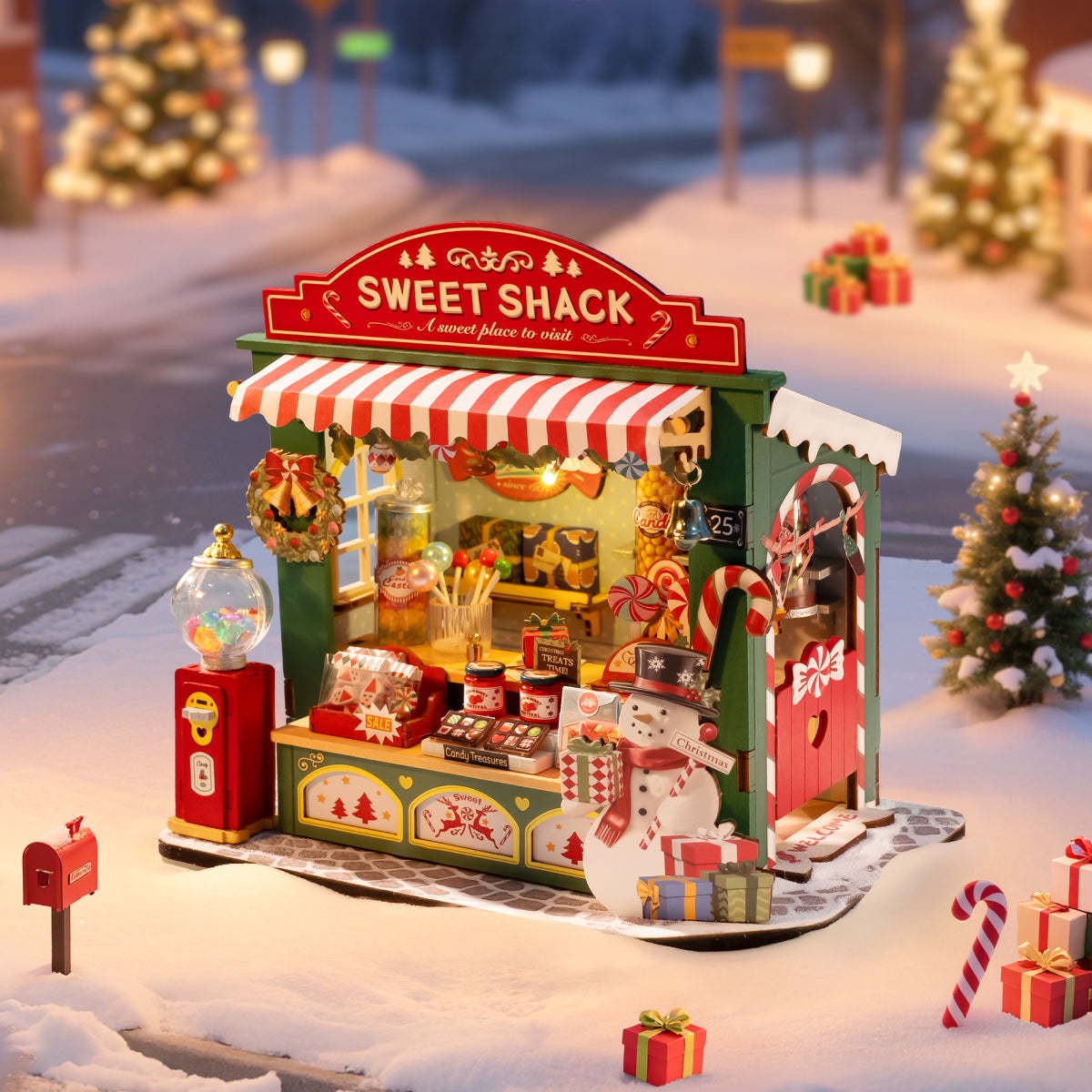 Christmas Candy Stand - DIY Miniature House Kit