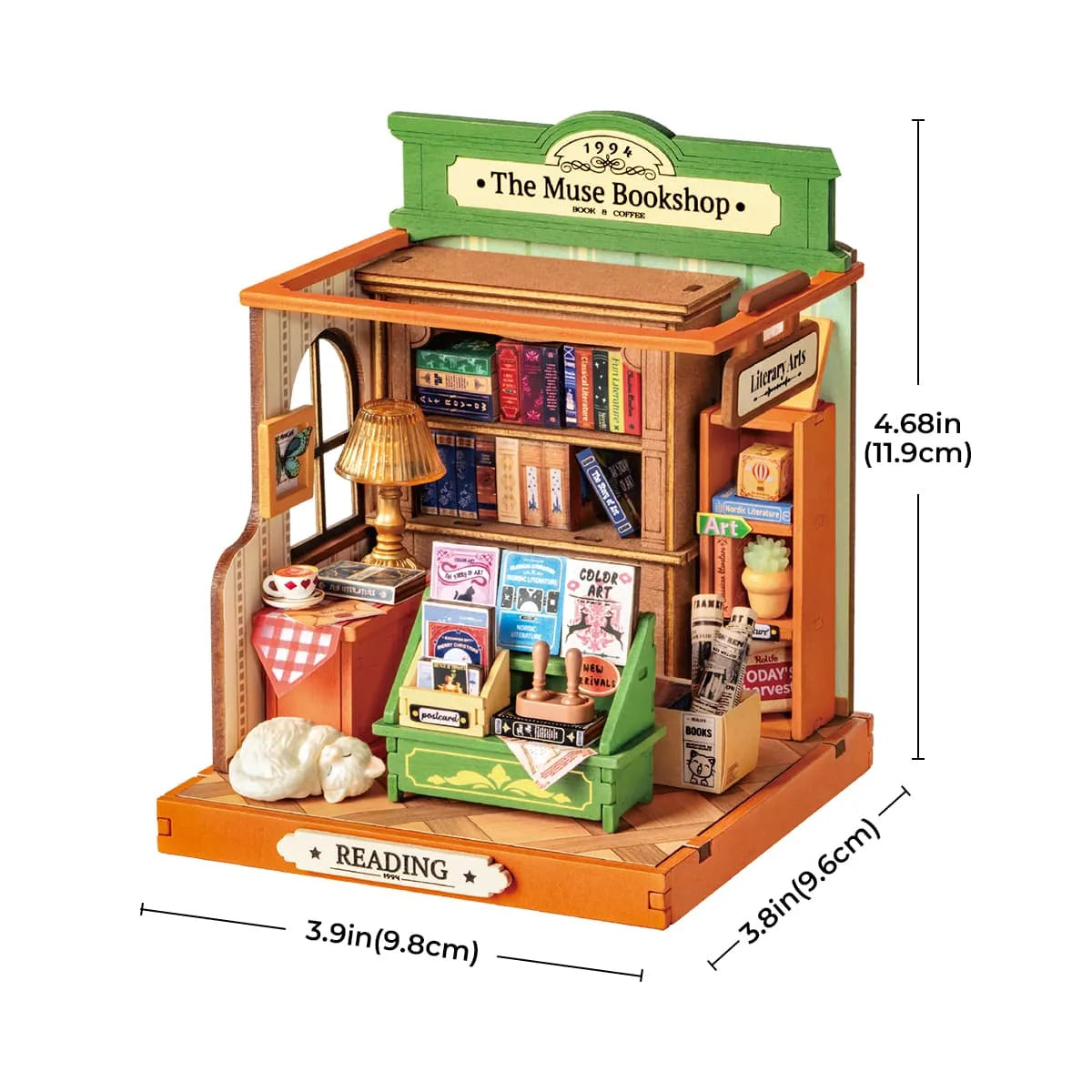 The Muse Bookshop - DIY Miniature House Kit