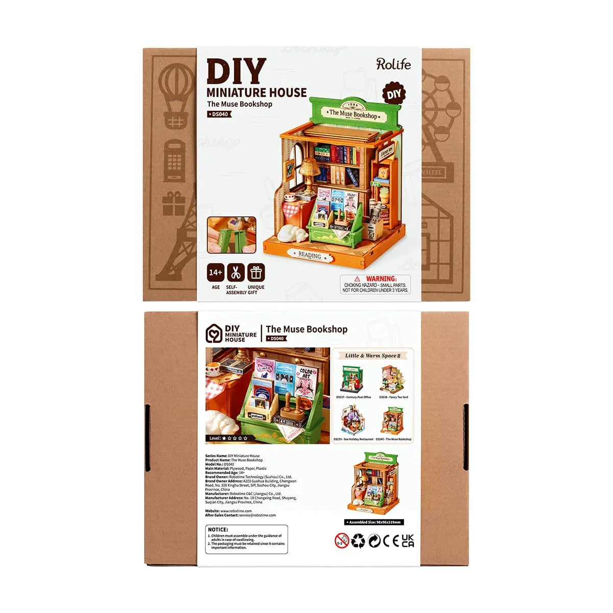 The Muse Bookshop - DIY Miniature House Kit