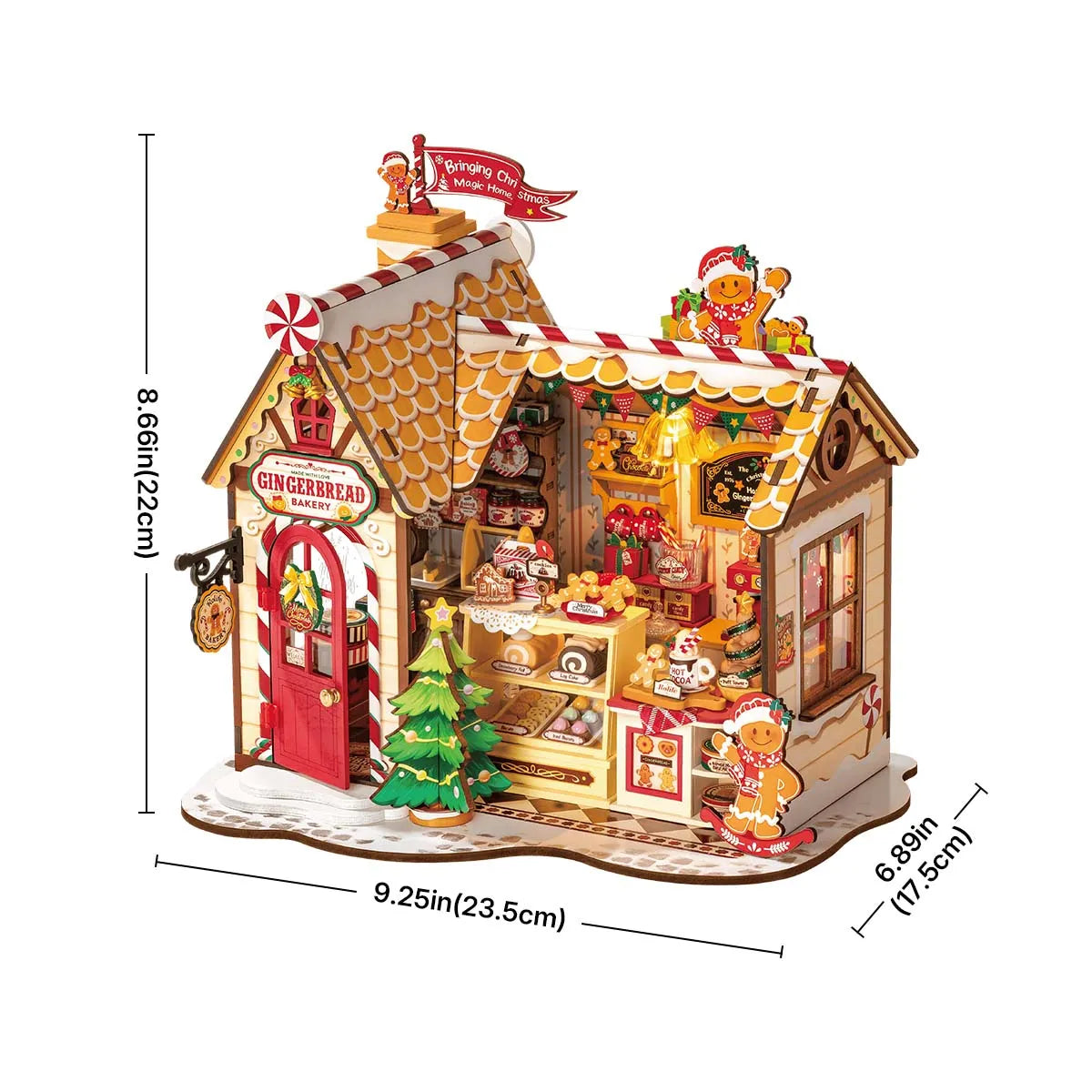 Gingerbread House - DIY Miniature House Kit