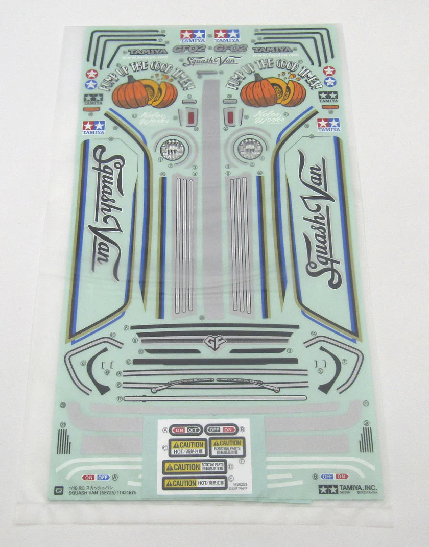 Squash Van Decals/Stickers