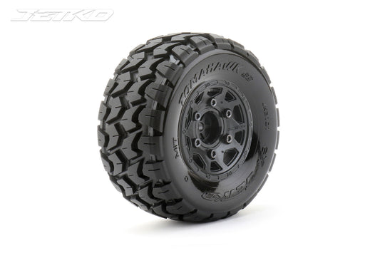 1/10 SC EX-TOMAHAWK Tires - Pre-Mounted (2pcs)