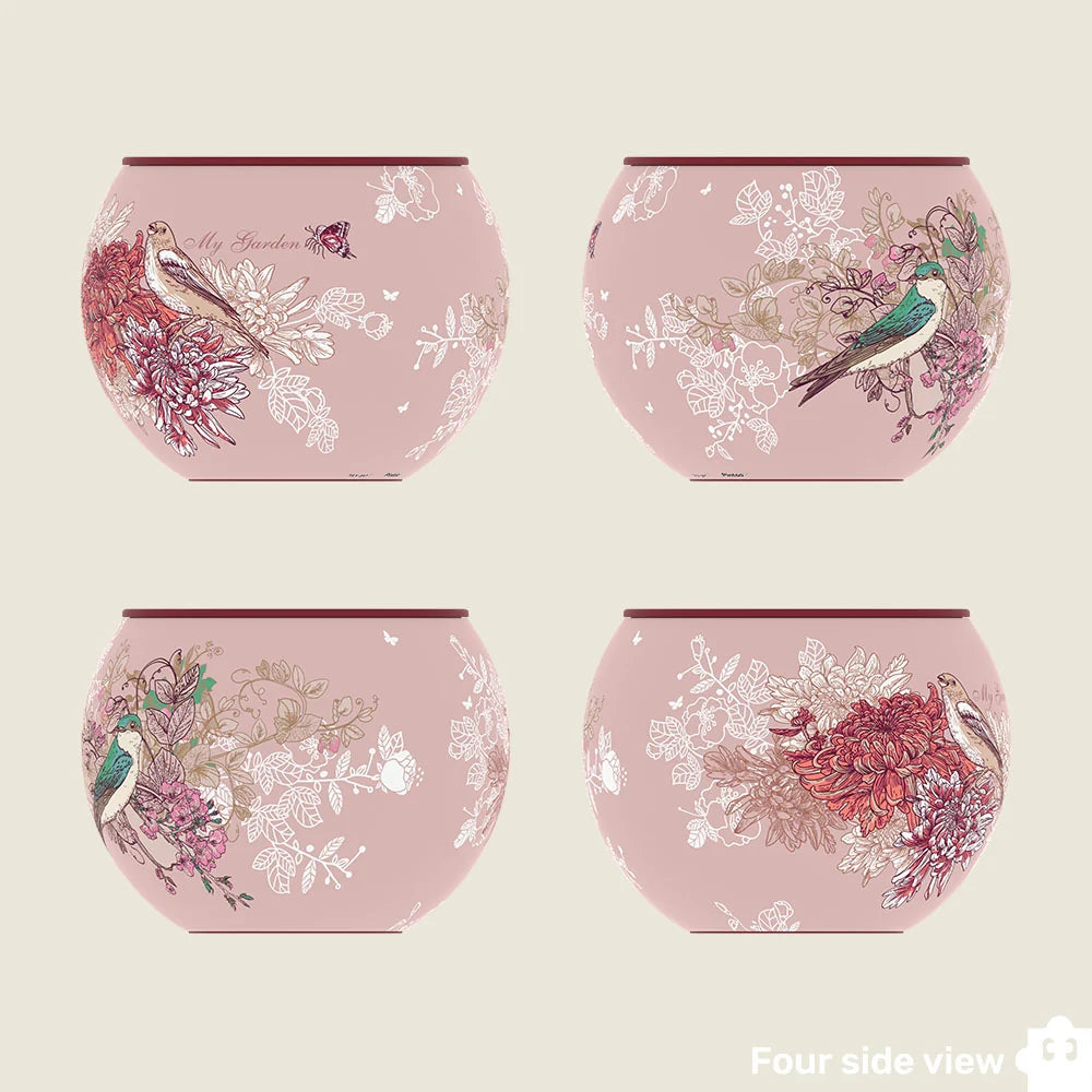 Singing Birds and Flowers - Puzzle Pot