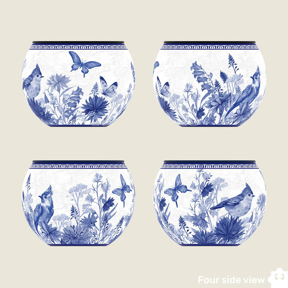 Oriental Birds and Flowers - Puzzle Pot
