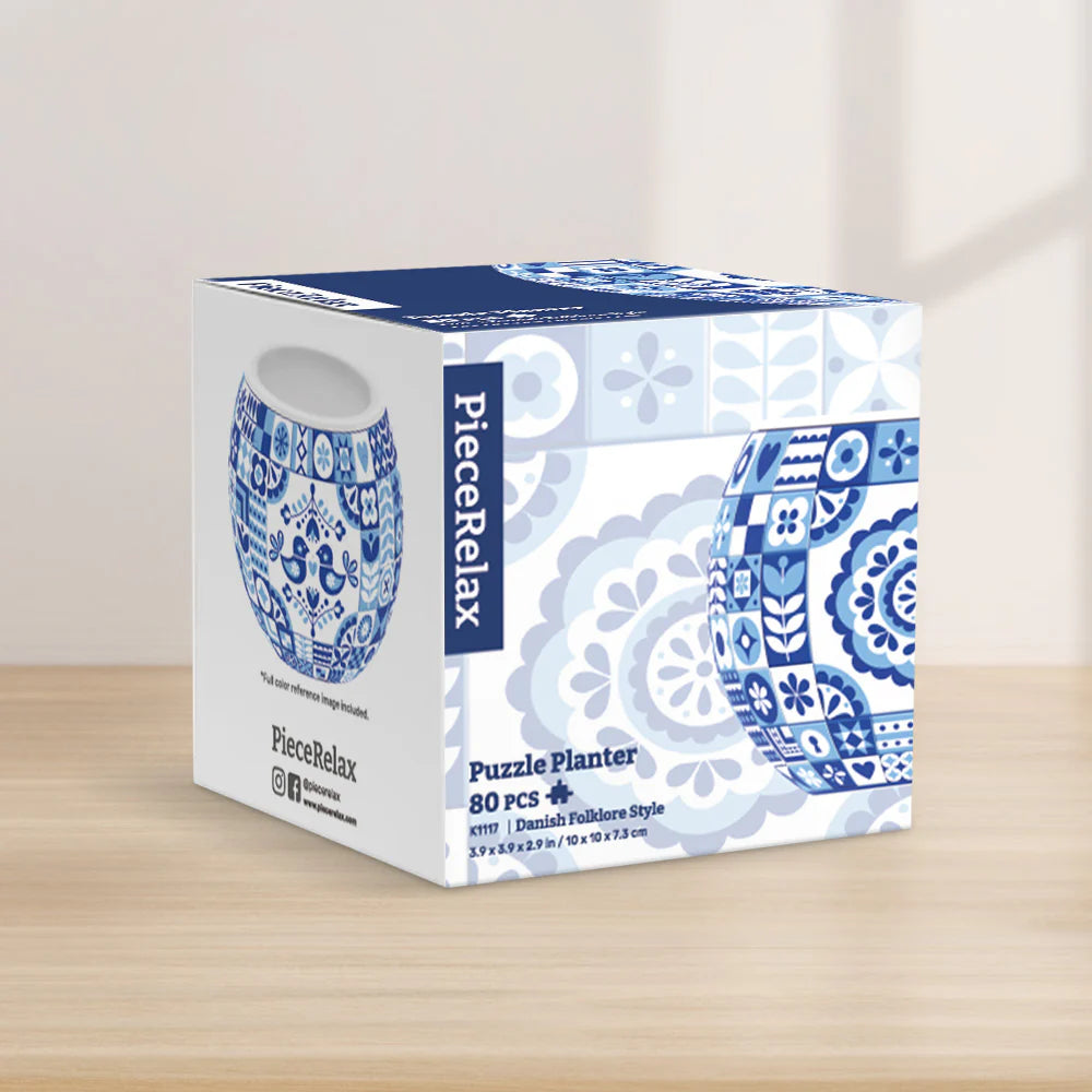 Danish Folklore Style - Puzzle Pot
