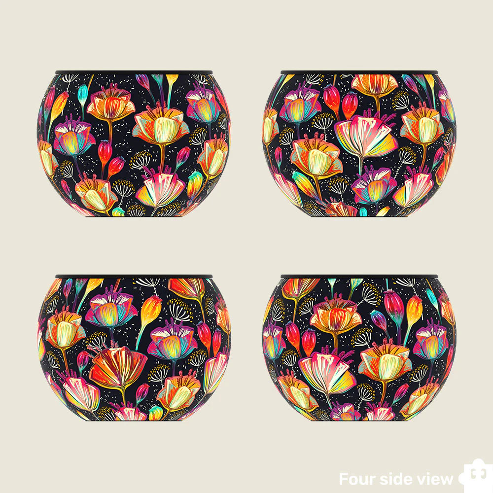 Colorful Poppies - Puzzle Pot