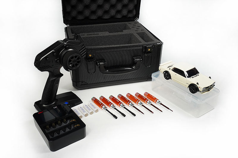 Kyosho Mini-Z Mini Black V2 Aluminum Carry Case w/Foam Inserts