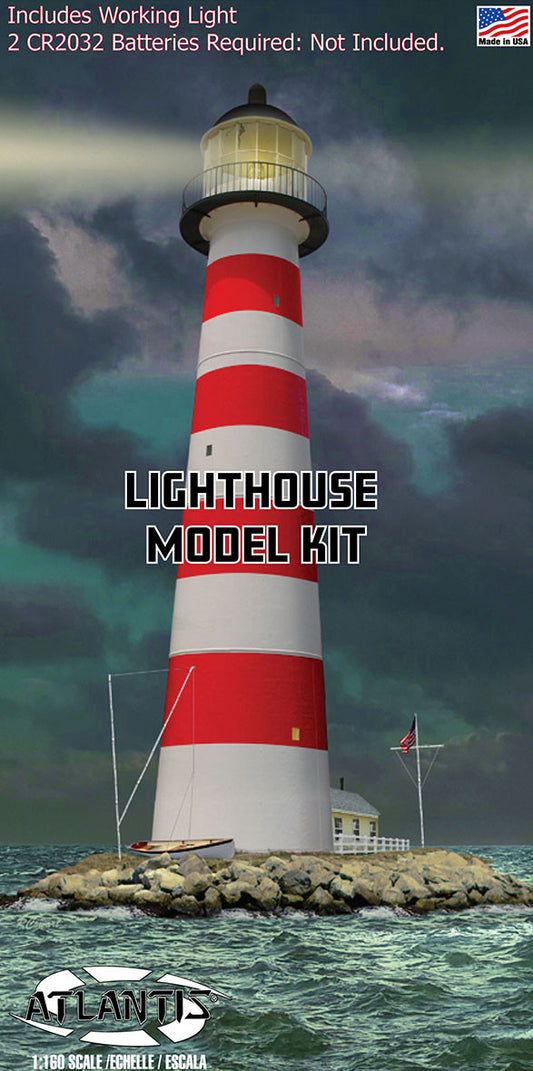 1:160 Lighthouse with Working Light and Diorama Base