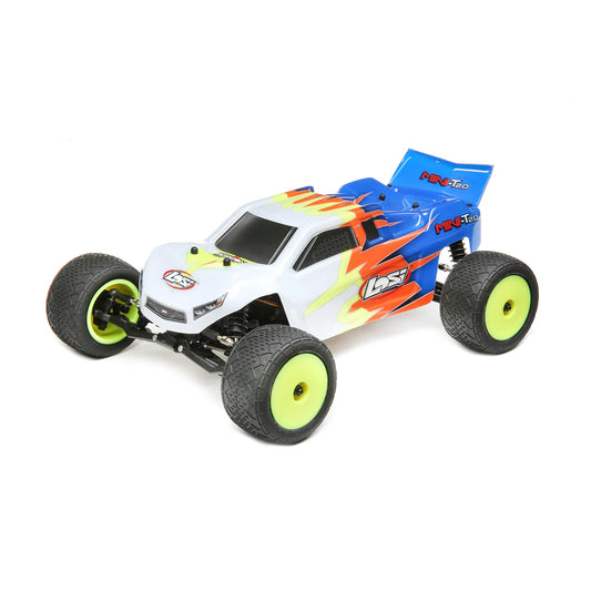 1/18 Mini-T 2.0 2WD Stadium Truck Brushed RTR, Blue/White