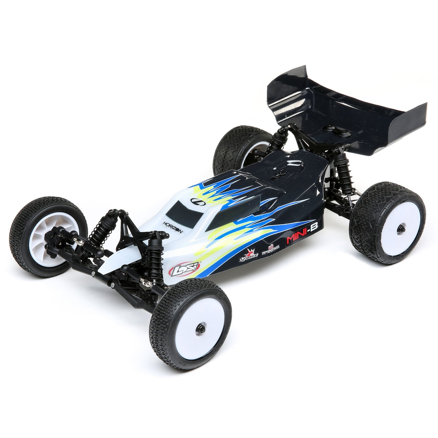 Mini-B 2WD Buggy Brushed RTR, Black/White