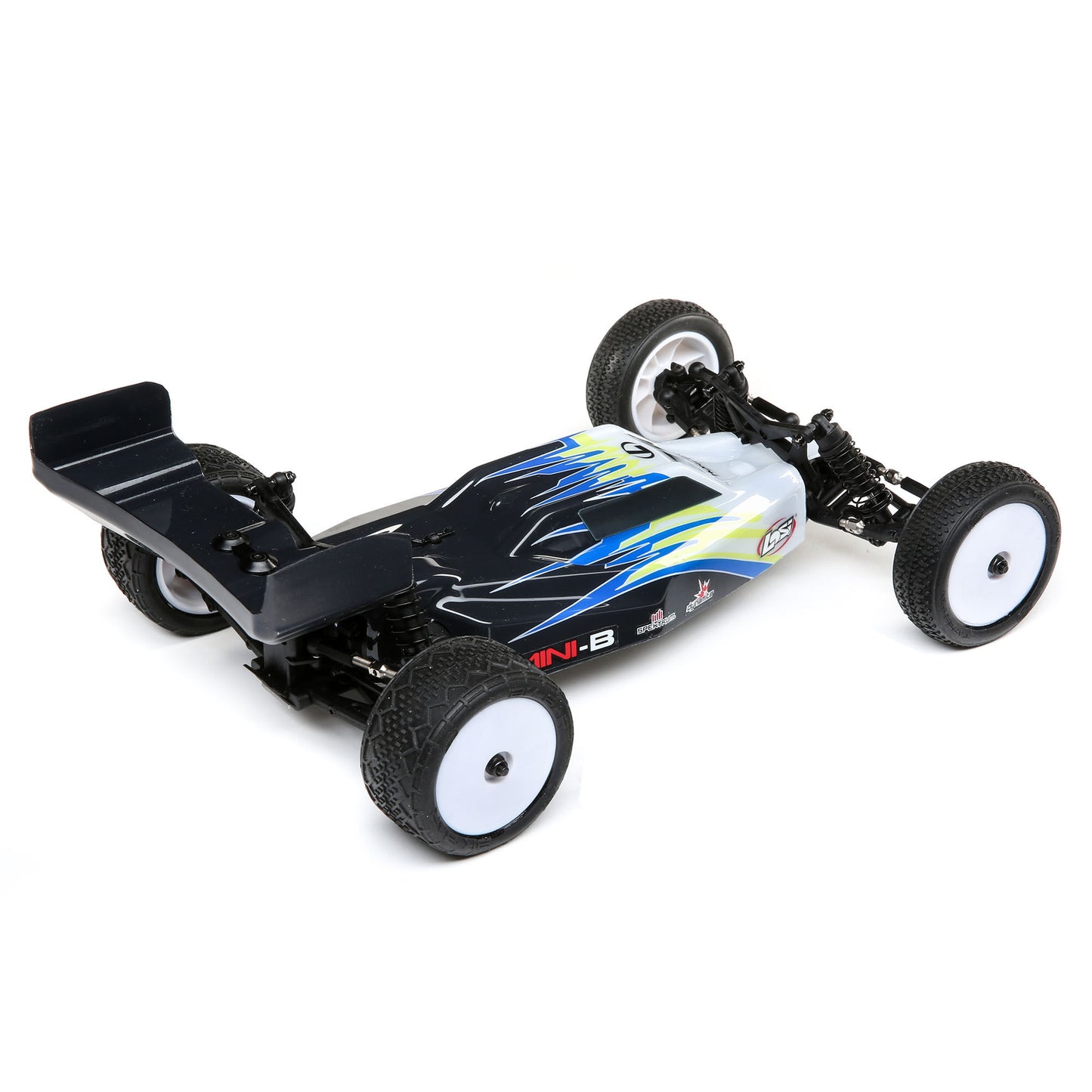 Mini-B 2WD Buggy Brushed RTR, Black/White