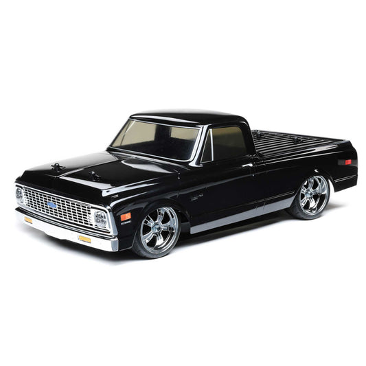 1/10 1972 Chevy C10 V100 AWD Pickup Truck Brushed RTR, BLACK