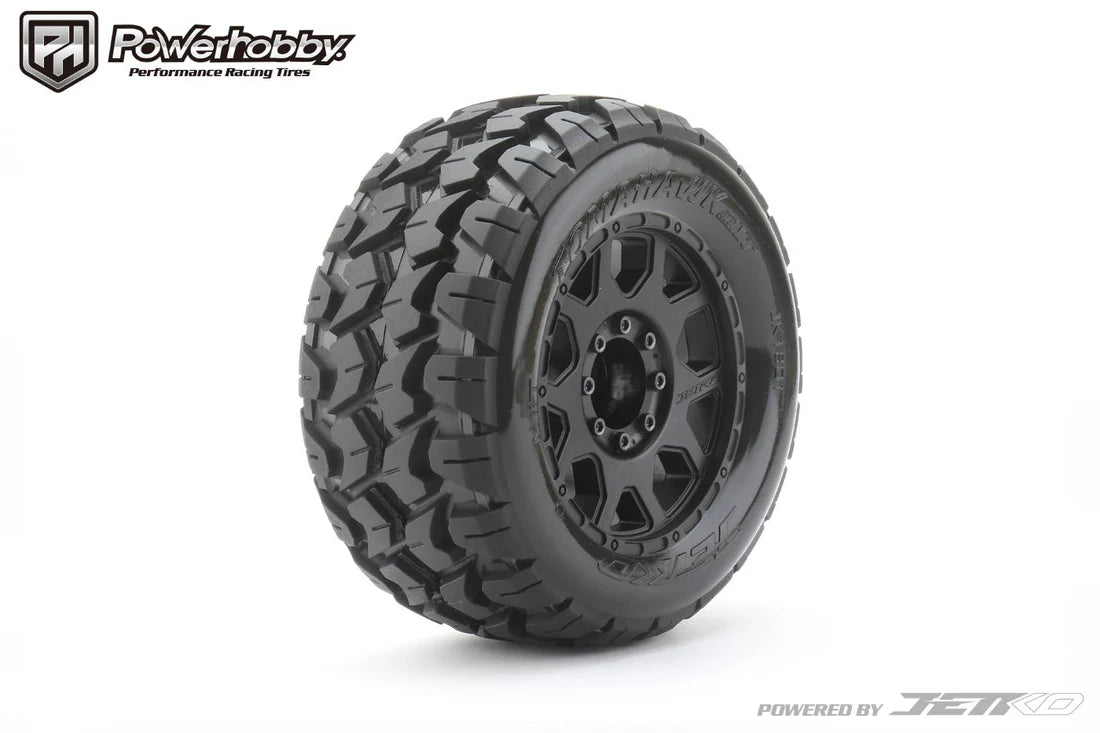 1/8 MT 3.8 Tomahawk Belted Mounted Tires (2) 17MM