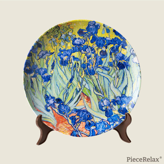 Irises - Puzzle Plate