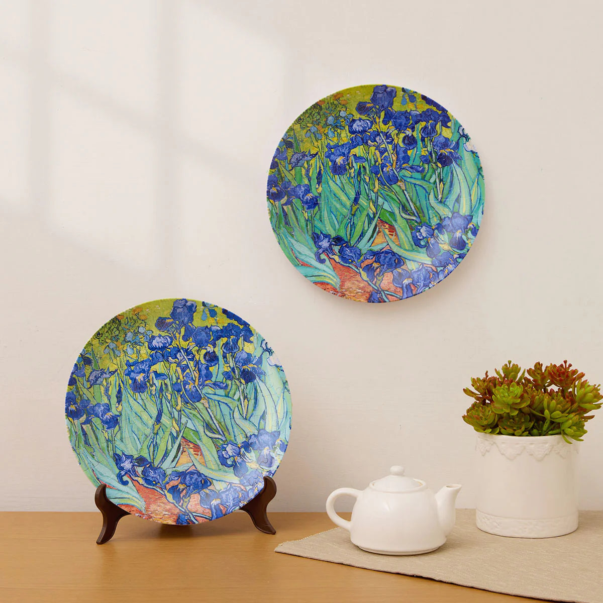 Irises - Puzzle Plate