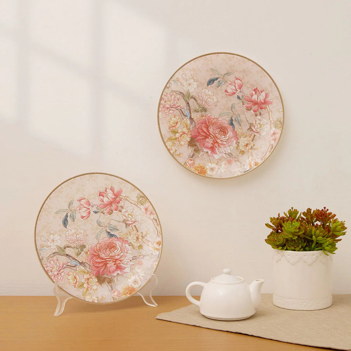 Peony Blossom Elegance - Puzzle Plate