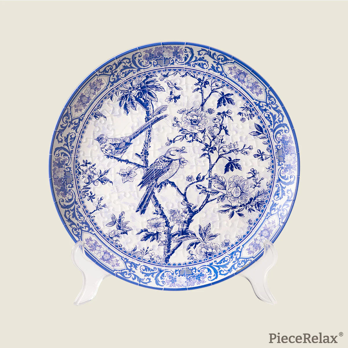 Floral Ballet with Birds - Puzzle Plate
