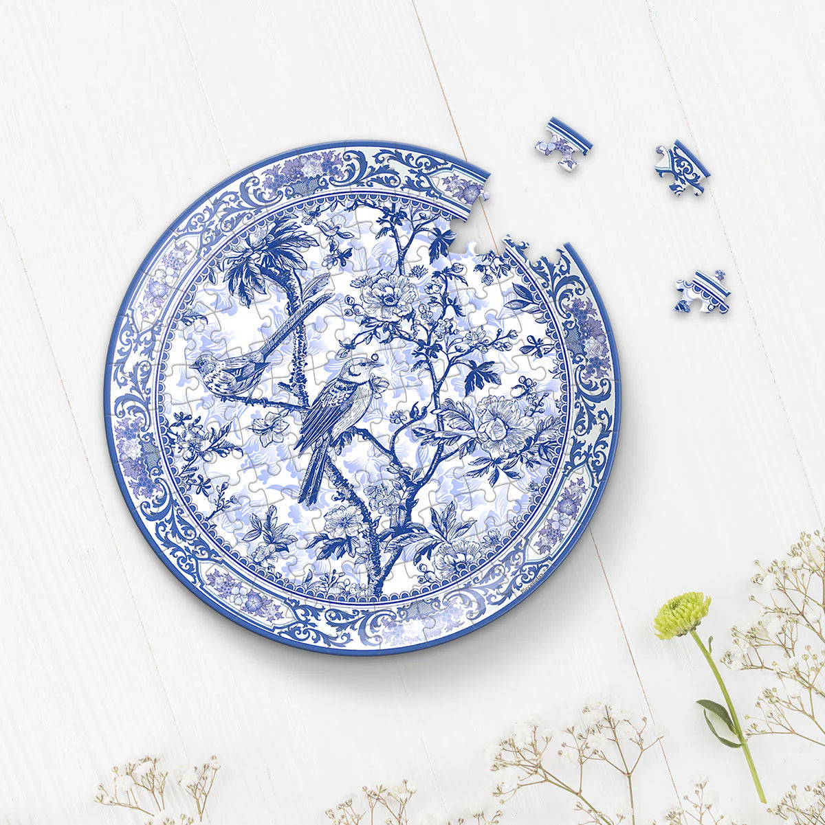 Floral Ballet with Birds - Puzzle Plate