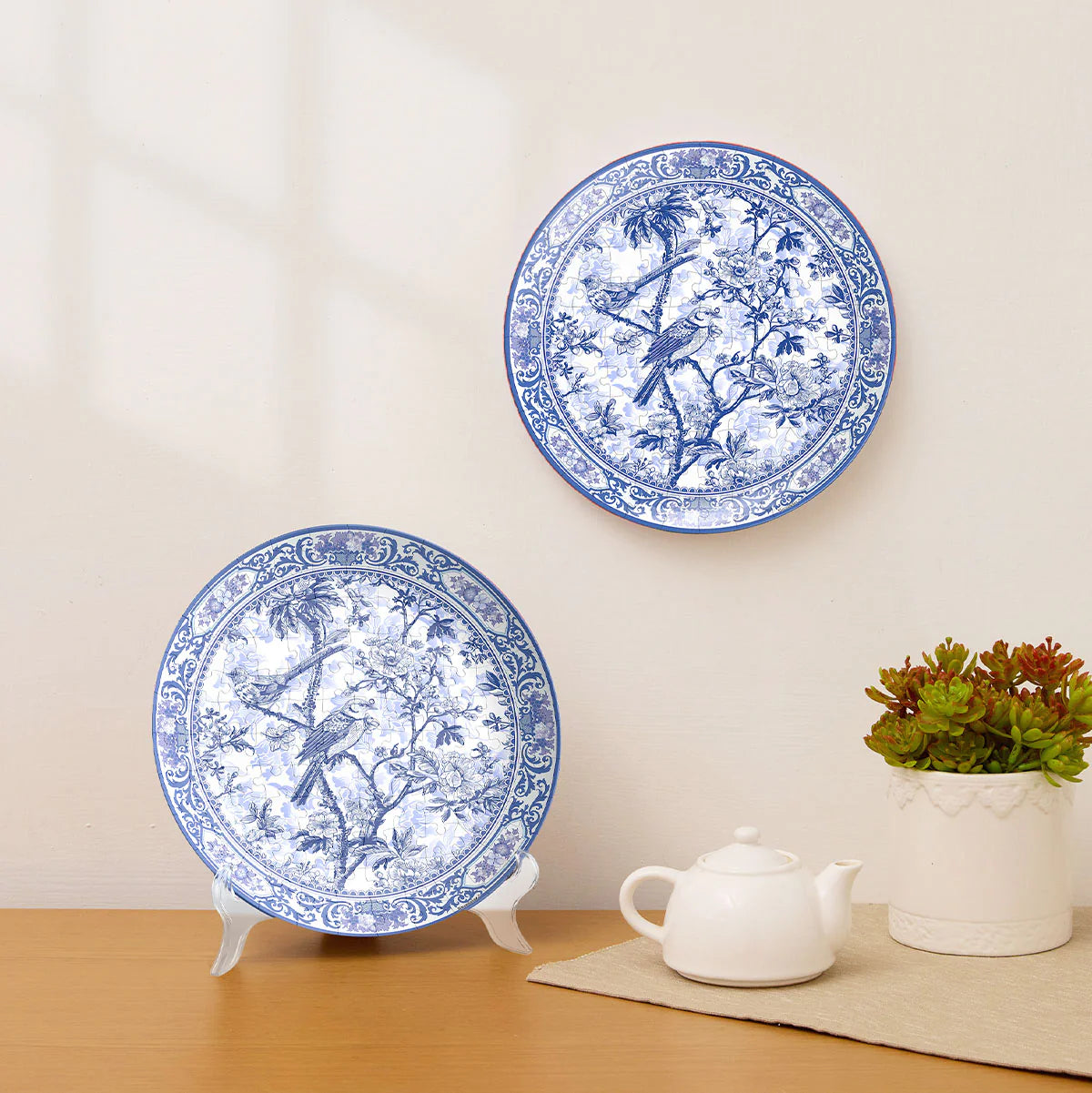 Floral Ballet with Birds - Puzzle Plate
