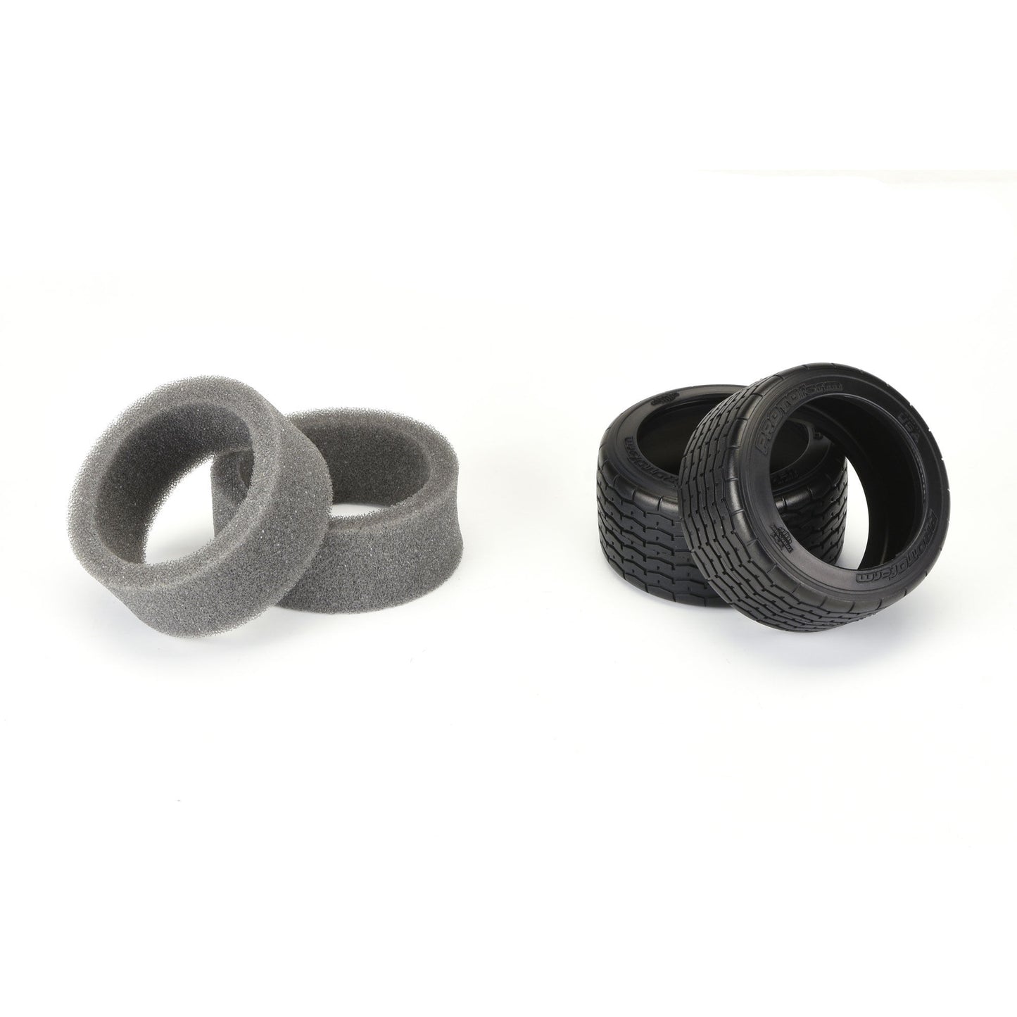 1/10 VTA Rear 31mm VTA Tires Mounted 12mm Black Wheels (x2)