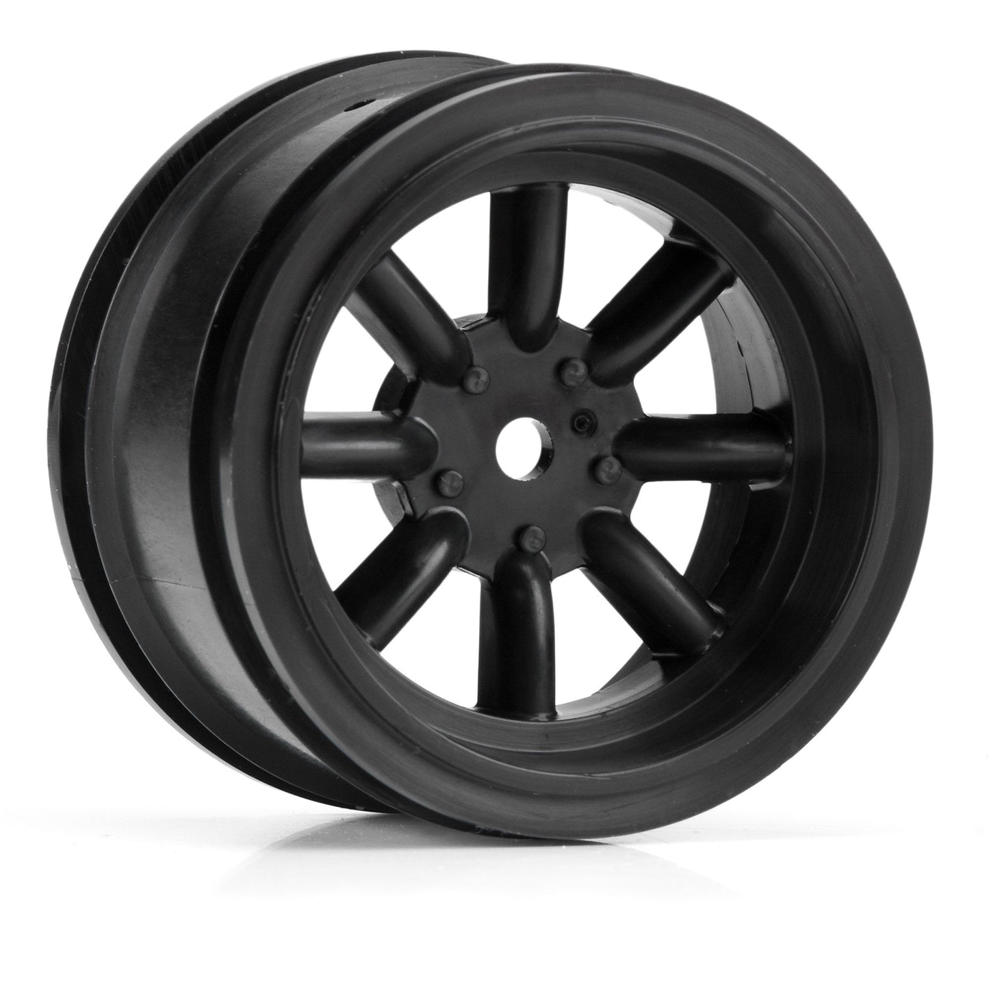 1/10 VTA Rear 31mm VTA Tires Mounted 12mm Black Wheels (x2)