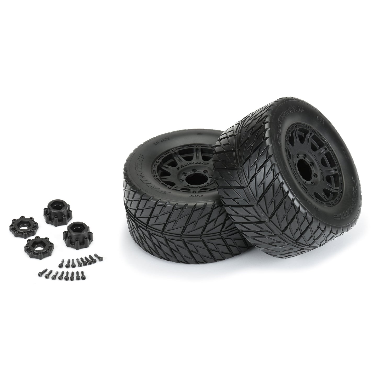 1/8 Street Fighter HP BELTED F/R 3.8" MT Mounted 17mm Black Raid (x2)