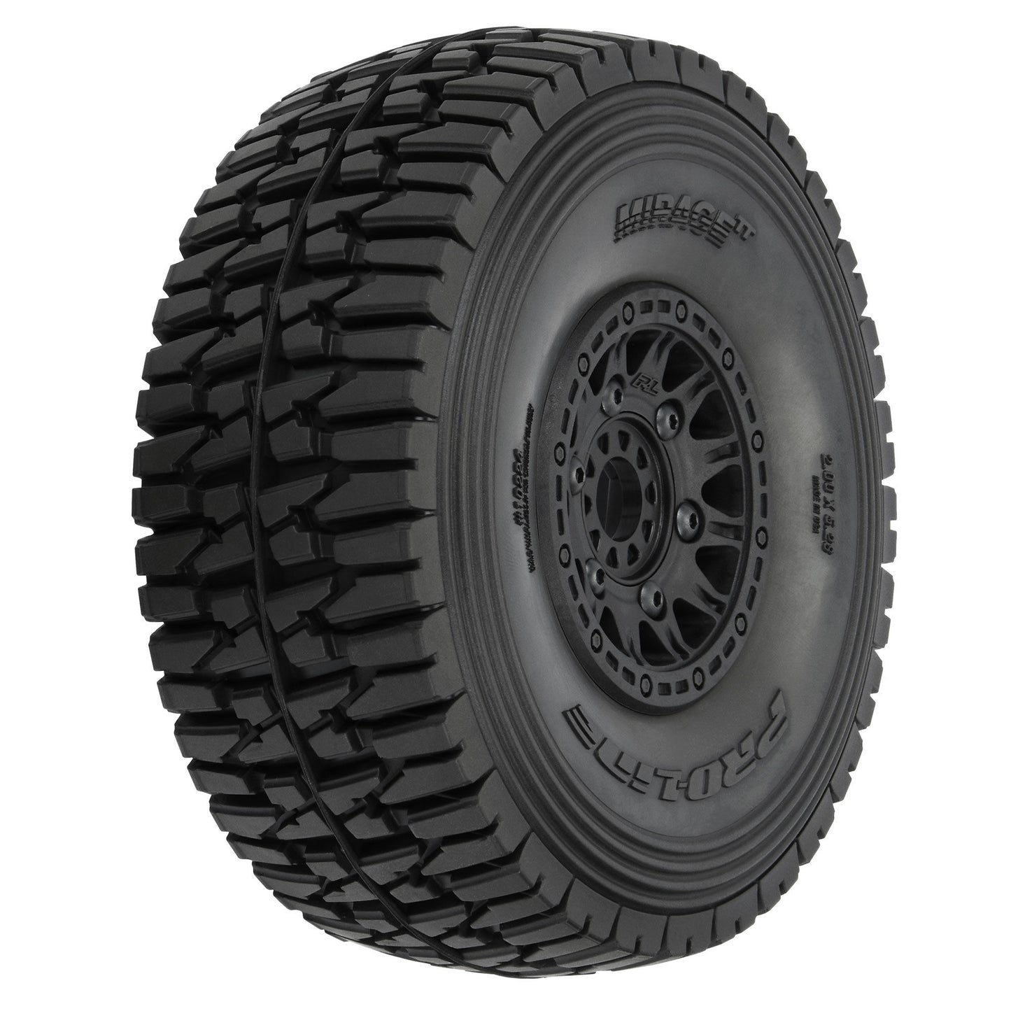 1/7 Mirage TT BELTED F/R Tires Pre-Mounted (x2): Mojave 6S, UDR
