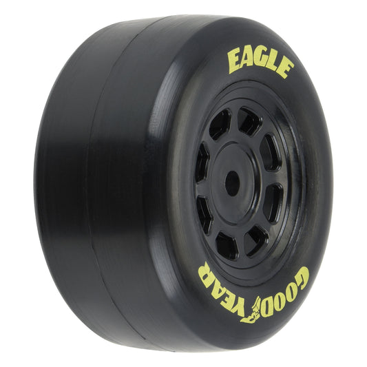 1/12 Goodyear Eagle Truck/Retro Tire F/R MTD Black Wheels (x4): NASCAR