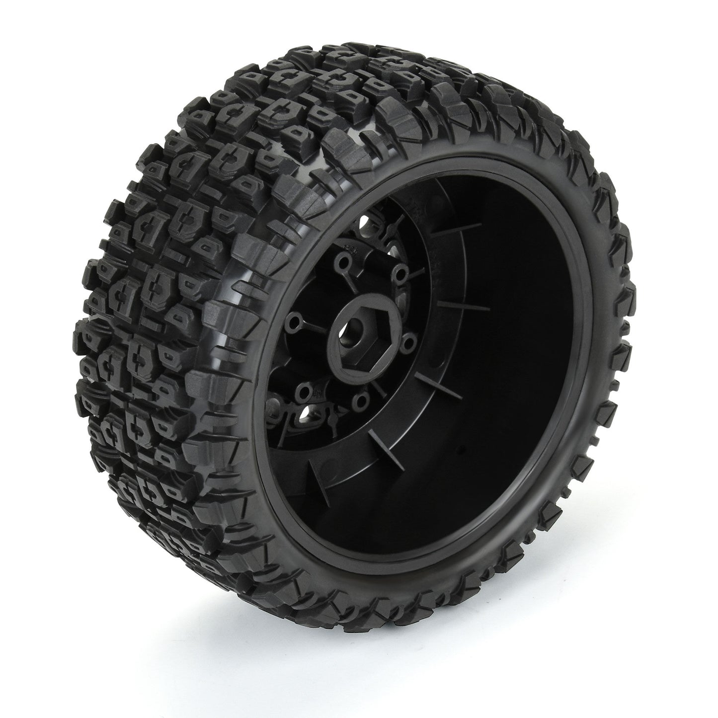 1/10 Aztek F/R 2.2" / 3.0" SCT Mounted Black Raid Wheels (x2)
