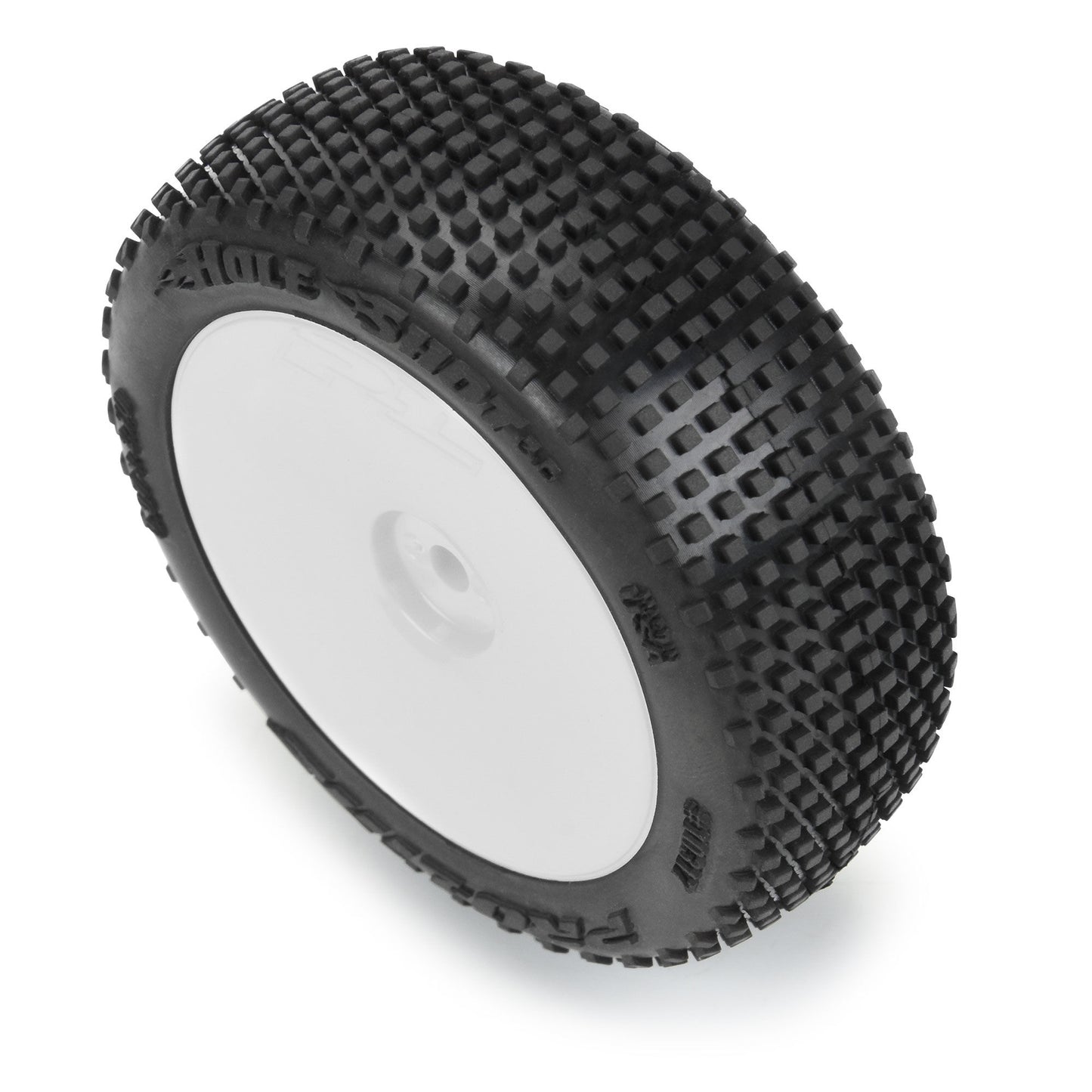 1/14 Hole Shot 3.0 F/R Tire MTD 12mm White Velocity (x4): Typhon GROM