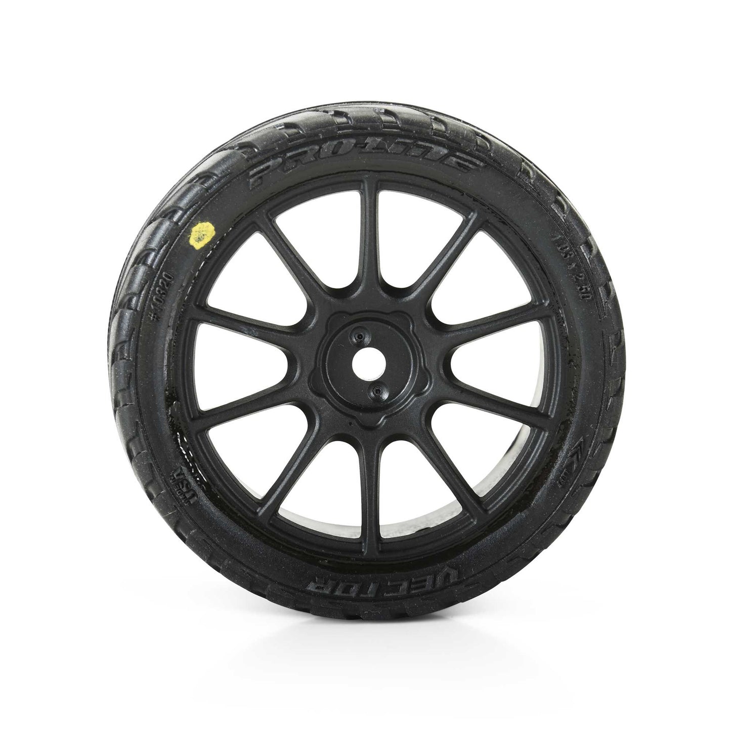 1/14 Vector Tire MTD 12mm Black Mach-10 Wheel (x4)